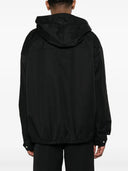 HOODED WINDBREAKER-BLACK
