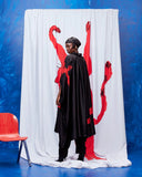 AZ FACTORY PRINTED CAFTAN BLACK/RED