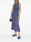 CRISS CROSS SANDAL WITH BLUE DENIM