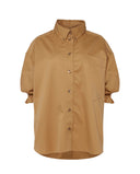 ALPINIA  OVERSIZE SHIRT CAMEL