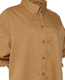 ALPINIA  OVERSIZE SHIRT CAMEL