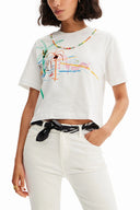 Desigual White Cotton Women Top