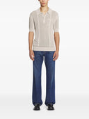 LANVIN STRIPED POLO BEIGE