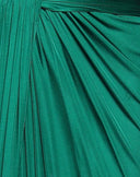 Dolce & Gabbana Dark Green High Waist Midi Pencil Cut Pleated Skirt