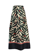FOLGARIA SKIRT  VAR VERDE NERO RUGGI3726