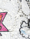 Dolce & Gabbana White Cartoon Brocade A-line High Waist Skirt