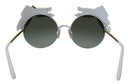 Dolce & Gabbana Gold Floral Embellished Metal Frame Round DG2186 Sunglasses