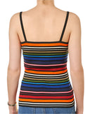 Dolce & Gabbana Multicolor Stripes Spaghetti Strap Tank Top