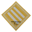 Dolce & Gabbana Elegant Yellow Cotton Square Scarf