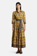PINAROLO TURQ/BURG DRESS