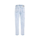 Yes Zee Blue Cotton Women High-Waisted Jean