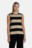 CANTILENA BLK BEIG TOP