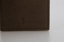 Billionaire Italian Couture Brown Leather Bifold Wallet