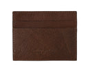 Billionaire Italian Couture Brown Leather Cardholder Wallet