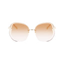 Longchamp Gold Metal Sunglasses