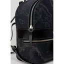 Alviero Martini Prima Classe Black Leather Backpack