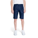 Antony Morato Blue Linen Bermuda