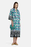 PRUDENZA BLK PURPL DRESS