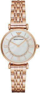 Armani Rose Gold Stainless Steel Watch