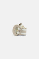 DANIA CREMA/OFF WHT BELT