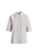 BENGALINA BEIG/WHT BLOUSE