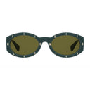 Moschino Green Haircalf Sunglasses