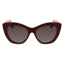 Salvatore Ferragamo Bordeaux Acetate Sunglasses