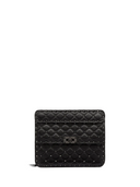 Valentino Garavani Black Nappa Leather Medium Rockstudt Spike Bag