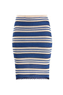 CONDOTTO OFF WHT/BLU/BLU SKIRT