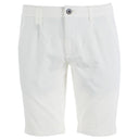 Yes Zee White Cotton Short