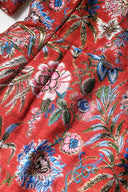 Dolce & Gabbana Red Floral Jacquard A-line Mini Dress
