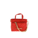 Moschino LOVE Faux Leather Quilted Mini Bag with Matching Pochette