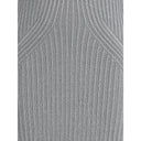 PINKO Metallic knit long Dress