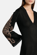 COLOGNOLA BLKTOBACC LONG DRESS