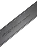 Dolce & Gabbana Black Leather Classic Metal Logo Buckle Belt