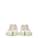 Maison Margiela White Fabric Low Tops