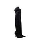 Paris Texas Black Velvet Over The Knee