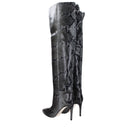 Paris Texas Gray Leather Over The Knee