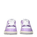 Versace White Leather Low Tops