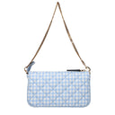 Versace Light Blue Fabric Handbags