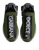 Dolce & Gabbana Green Logo Low Top Sorrento Men Sneakers Shoes