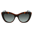 Salvatore Ferragamo Brown Acetate Sunglasses