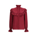 Saint Laurent Silk Blouse with ruffles