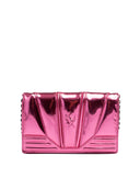 Ferrari Metal Pink GT patent leather bag with chain