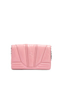 Ferrari Pink GT patent leather bag with chain
