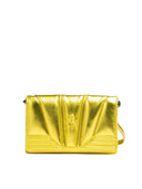 Ferrari Metal Yellow GT patent leather bag with chain