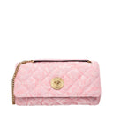 Versace Pink Fabric Shoulder Bags