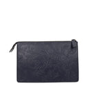 Versace Blue Leather Clutch Bags