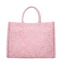 Versace Pink Fabric Handbags