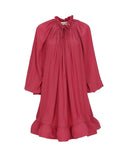 LONG SLEEVES MINI DRESS WITH RUFFLES  MANGO